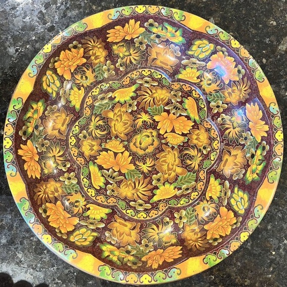 Daher England Tin Decorated Ware - Vintage 1971 - Beautiful Fall Colors - Picture 7 of 12